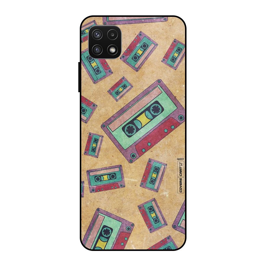 Ancient Cassettes Metal Back Case for Galaxy A22 5G