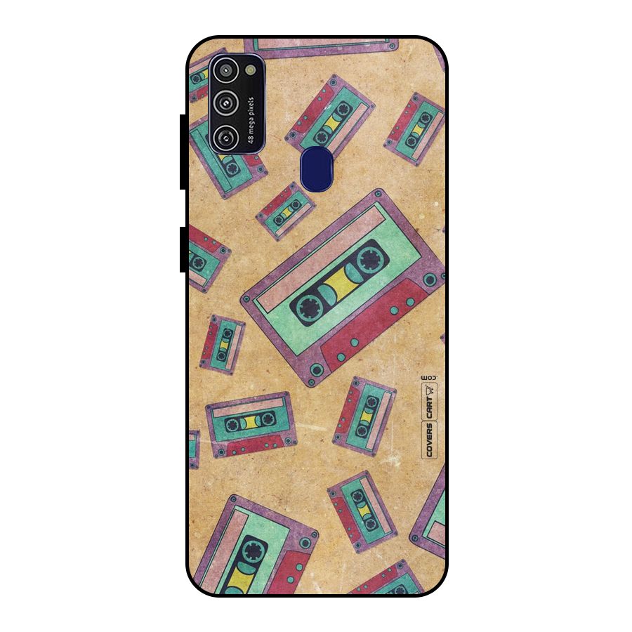 Ancient Cassettes Metal Back Case for Galaxy M21