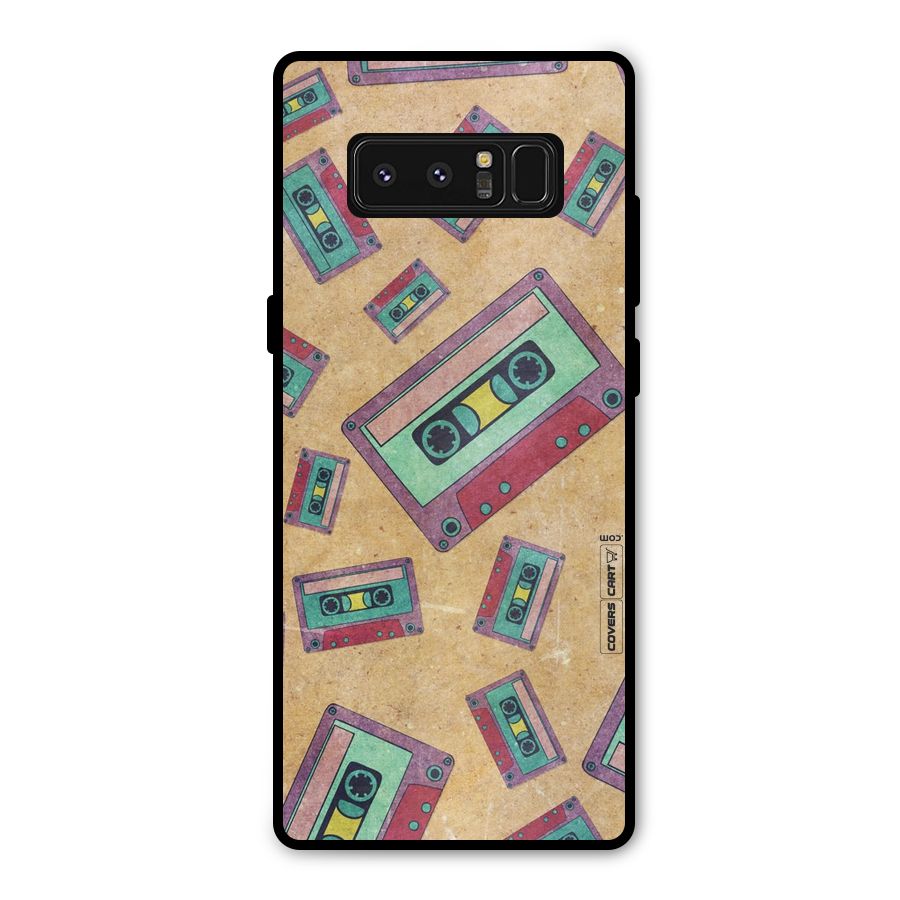Ancient Cassettes Metal Back Case for Galaxy Note 8