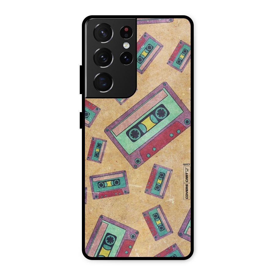 Ancient Cassettes Metal Back Case for Galaxy S21 Ultra 5G