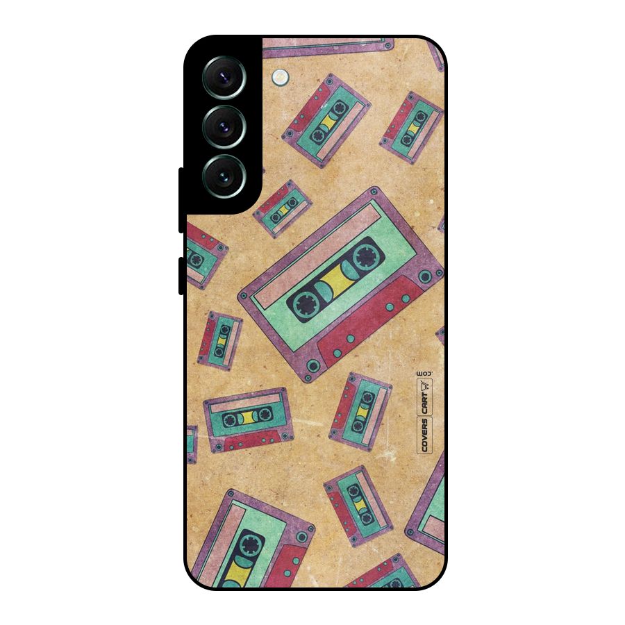 Ancient Cassettes Metal Back Case for Galaxy S22 Plus 5G