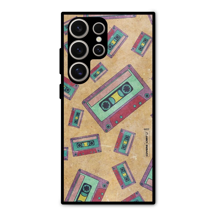Ancient Cassettes Metal Back Case for Galaxy S24 Ultra