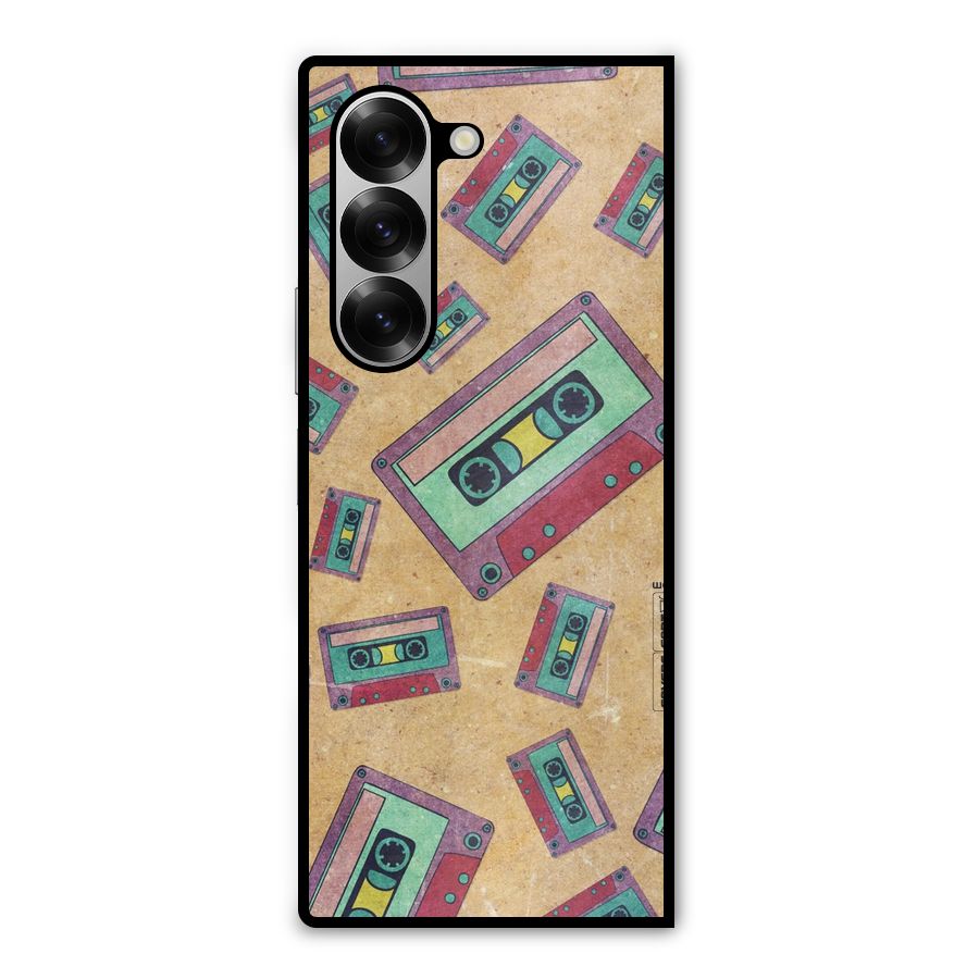 Ancient Cassettes Metal Back Case for Galaxy Z Fold6