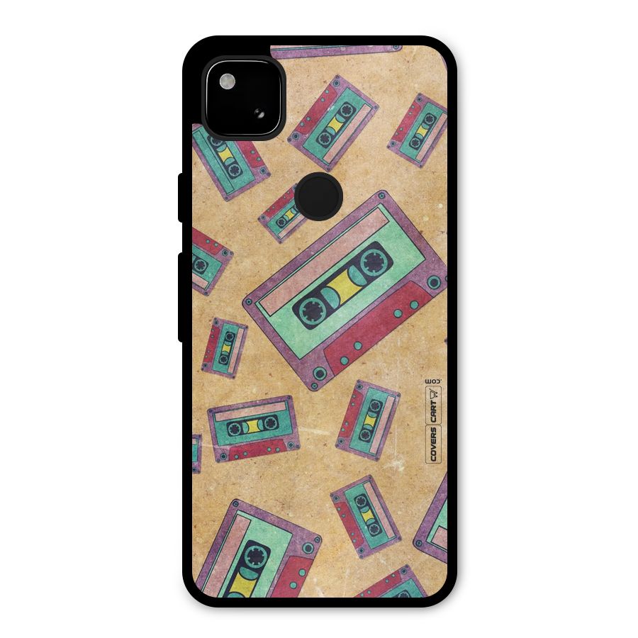 Ancient Cassettes Metal Back Case for Google Pixel 4a
