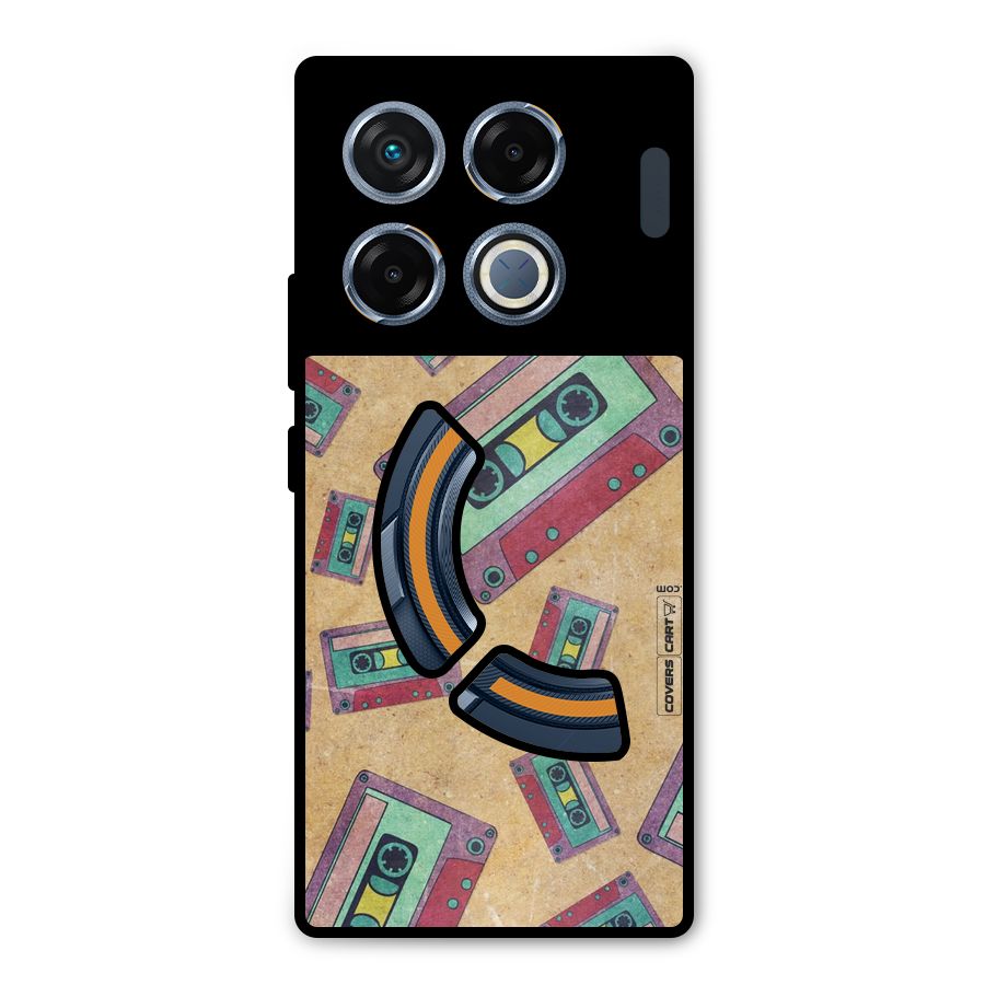 Ancient Cassettes Metal Back Case for Infinix GT 20 Pro