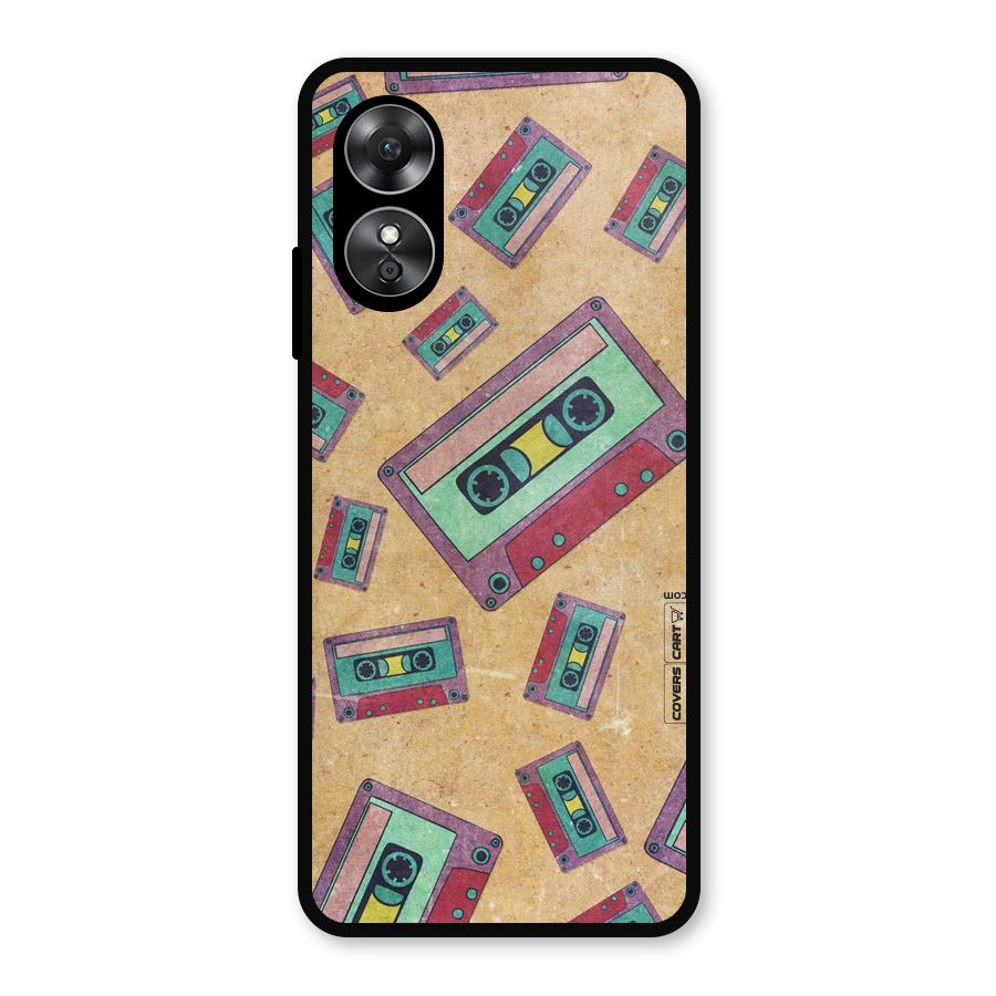 Ancient Cassettes Metal Back Case for Oppo A17