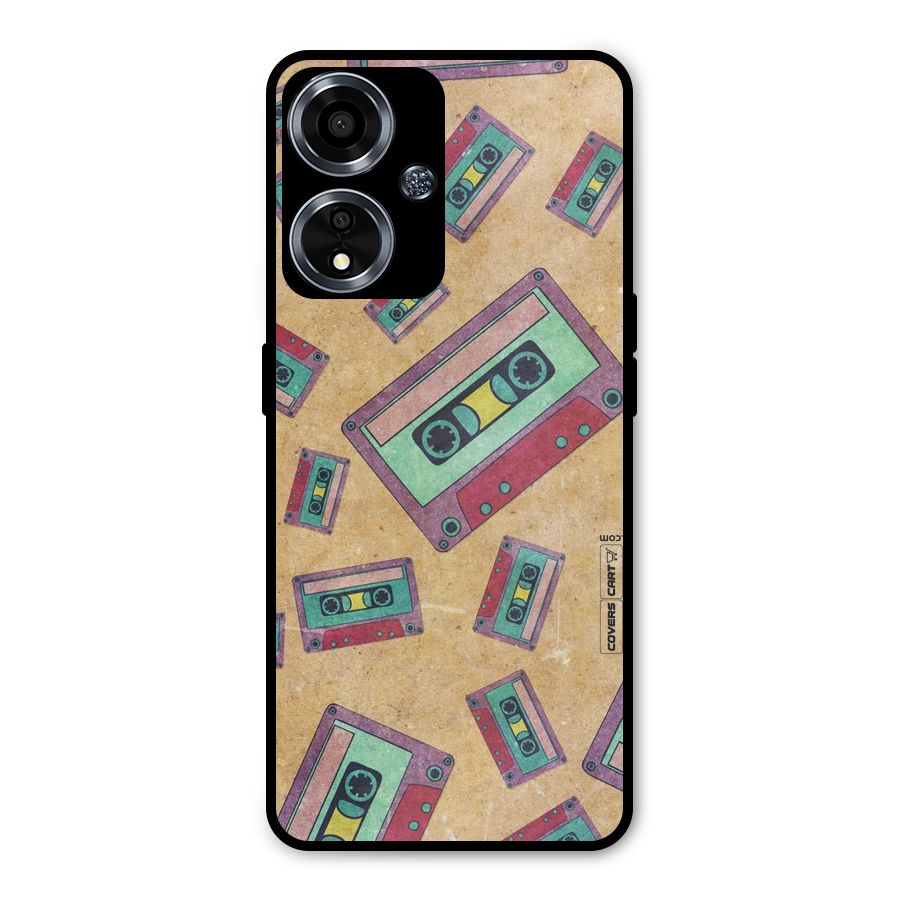 Ancient Cassettes Metal Back Case for Oppo A59