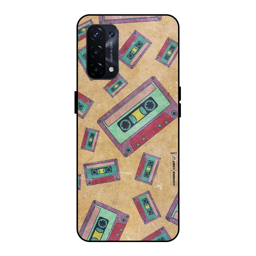 Ancient Cassettes Metal Back Case for Oppo A74 5G