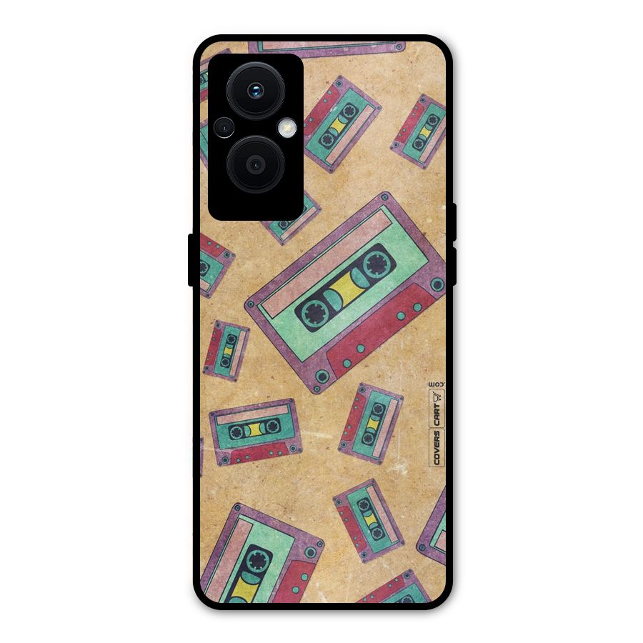 Ancient Cassettes Metal Back Case for Oppo F21s Pro 5G