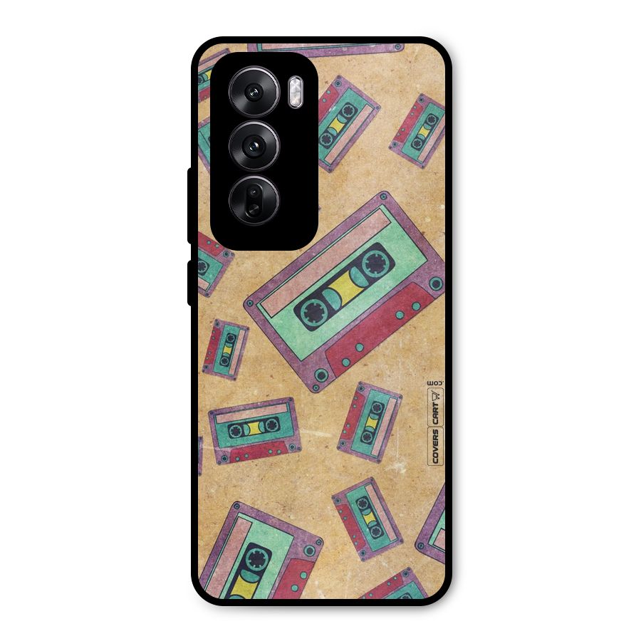 Ancient Cassettes Metal Back Case for Oppo Reno12