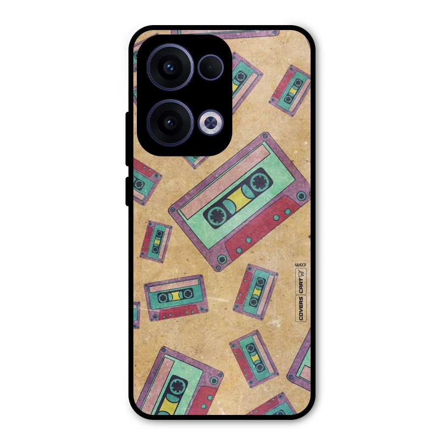 Ancient Cassettes Metal Back Case for Oppo Reno13