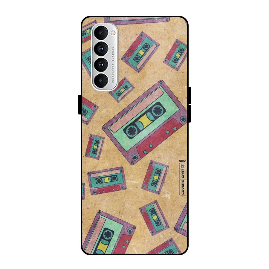 Ancient Cassettes Metal Back Case for Oppo Reno4 Pro