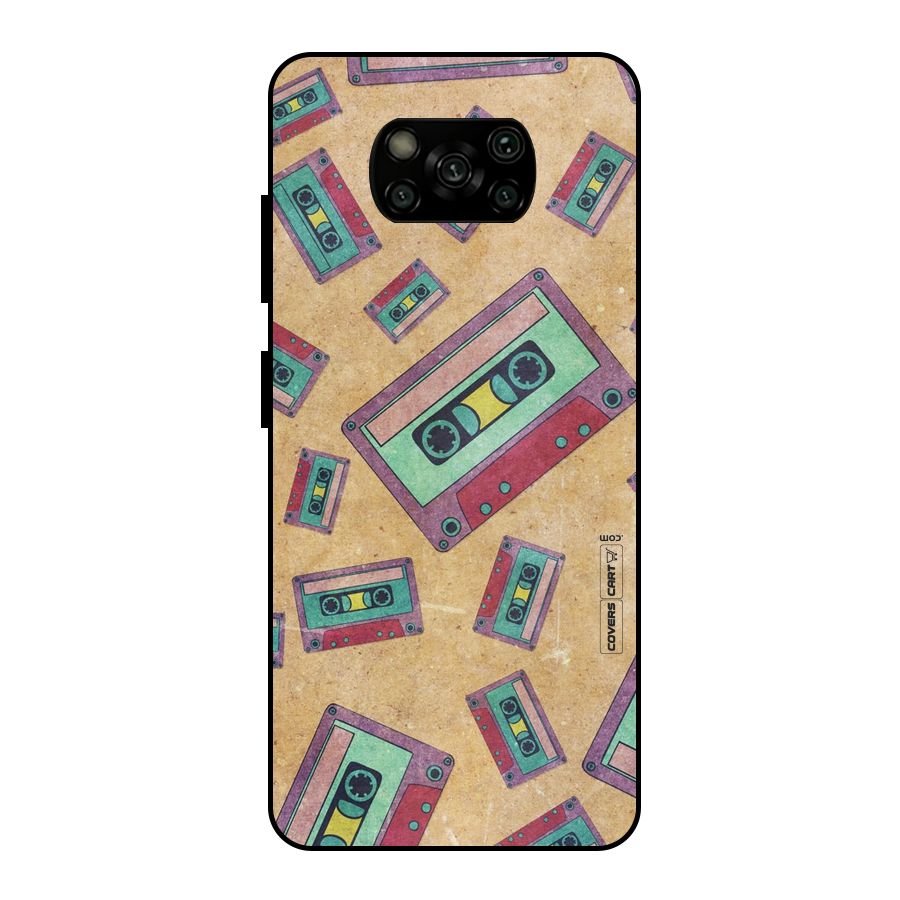 Ancient Cassettes Metal Back Case for Poco X3