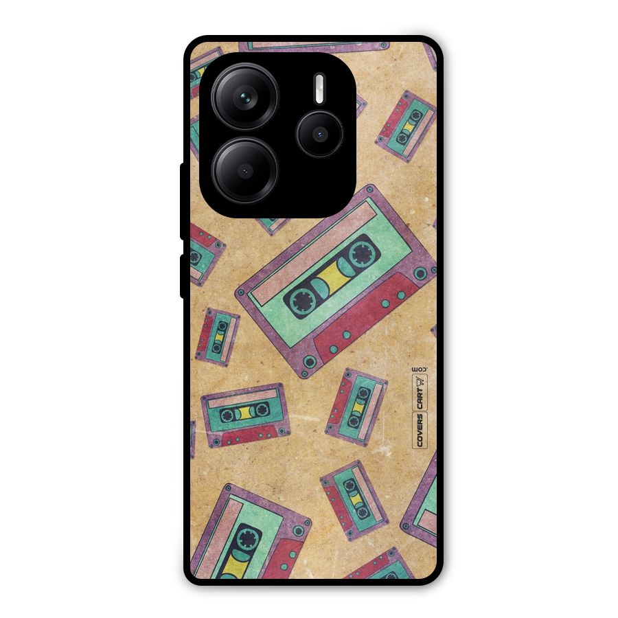 Ancient Cassettes Metal Back Case for Redmi Note 14 5G