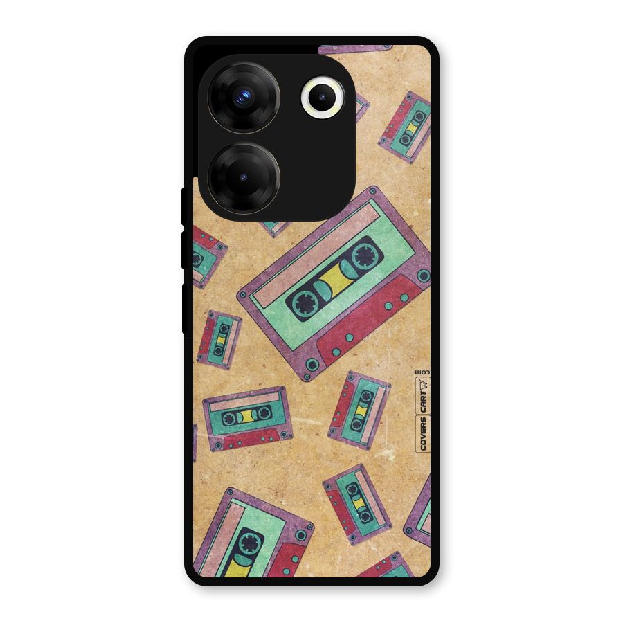 Ancient Cassettes Metal Back Case for Tecno Camon 20 Pro
