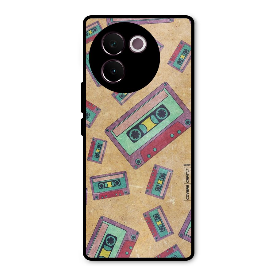 Ancient Cassettes Metal Back Case for Vivo V30e