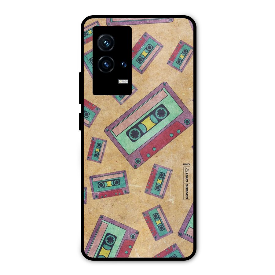 Ancient Cassettes Metal Back Case for iQOO 9 5G