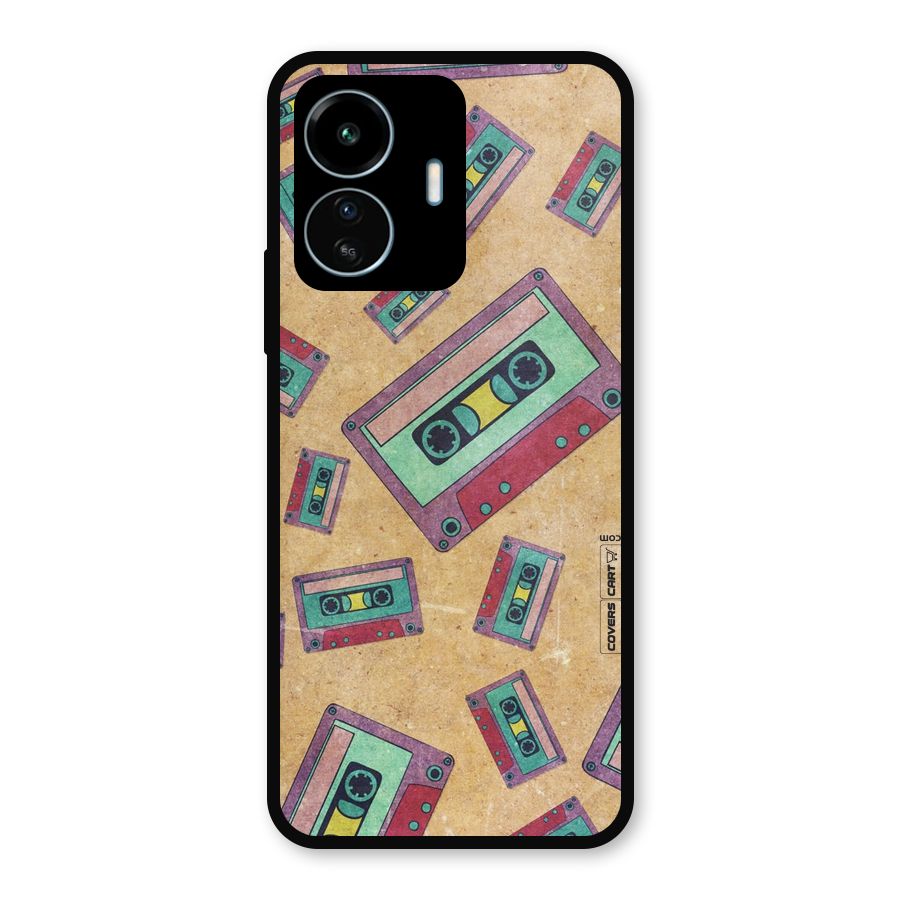 Ancient Cassettes Metal Back Case for vivo iQOO Z6 Lite 5G