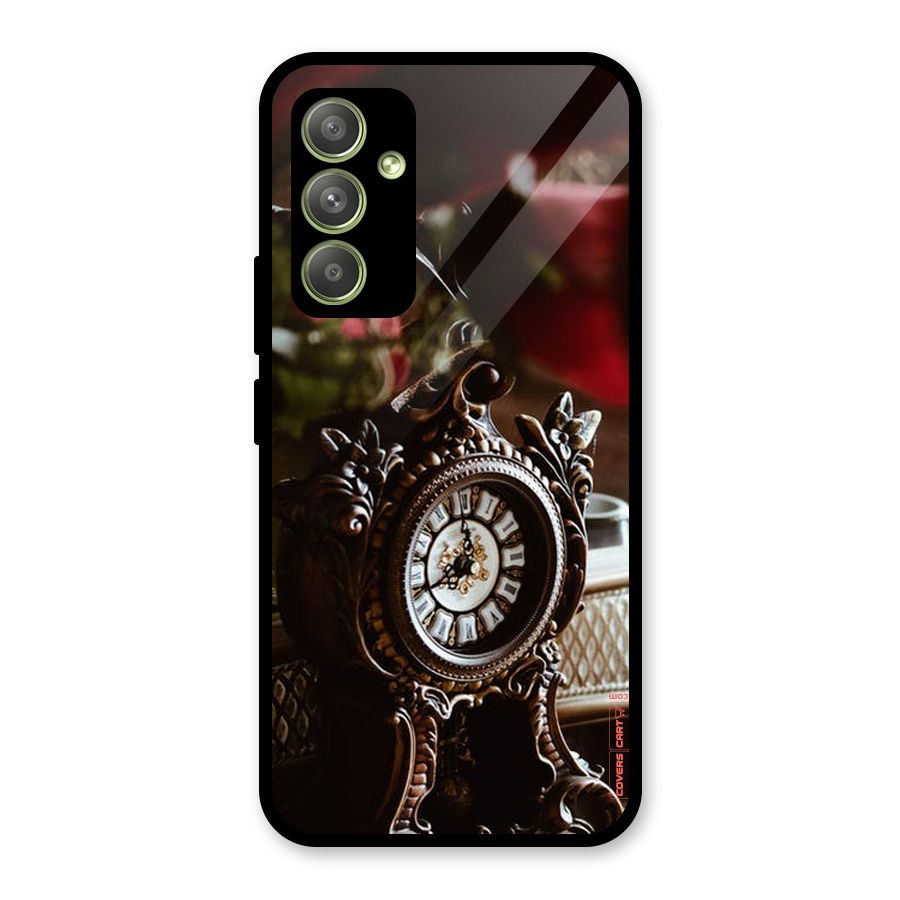 Ancient Clock Glass Back Case for Galaxy A54