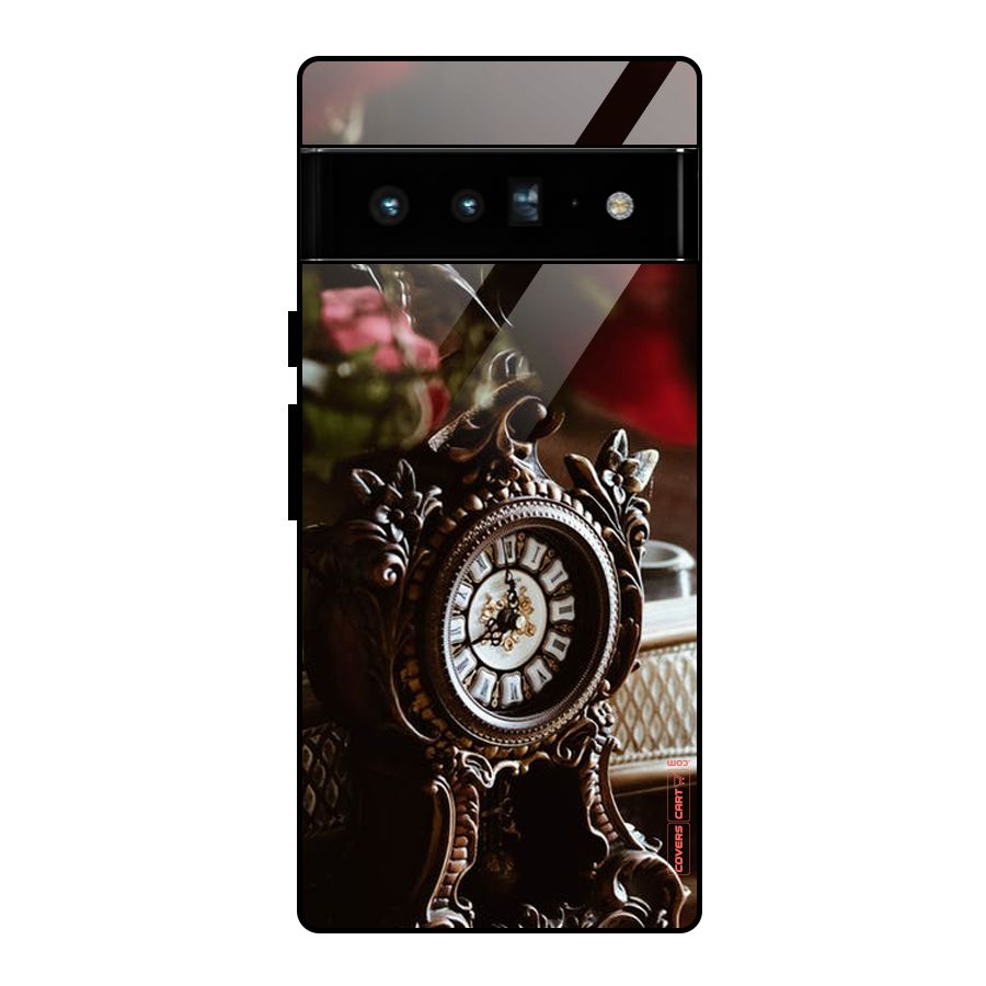 Ancient Clock Glass Back Case for Google Pixel 6 Pro