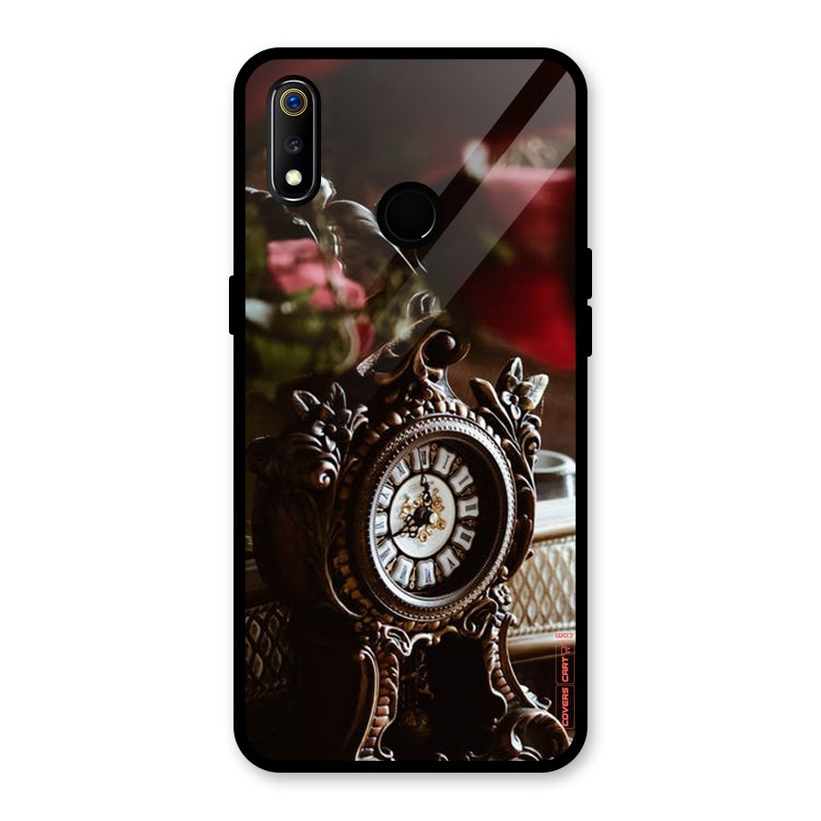 Ancient Clock Glass Back Case for Realme 3