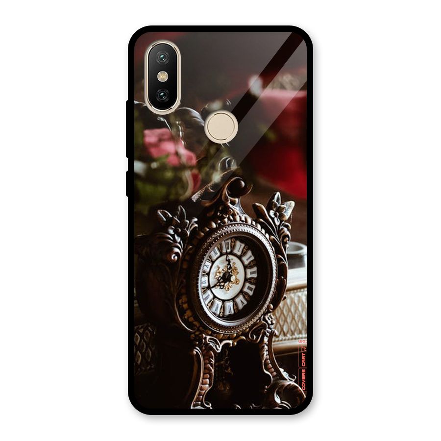 Ancient Clock Glass Back Case for Redmi A2