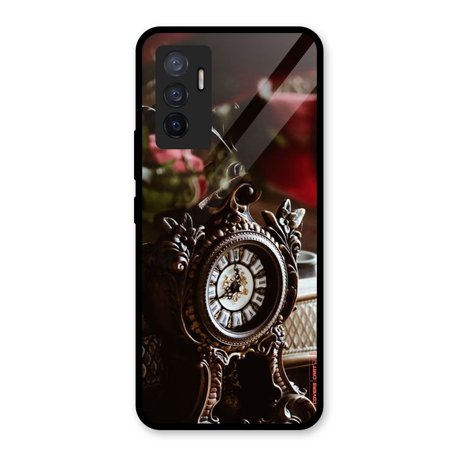 Ancient Clock Glass Back Case for Vivo V23e