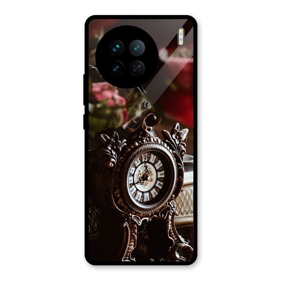 Ancient Clock Glass Back Case for Vivo X90