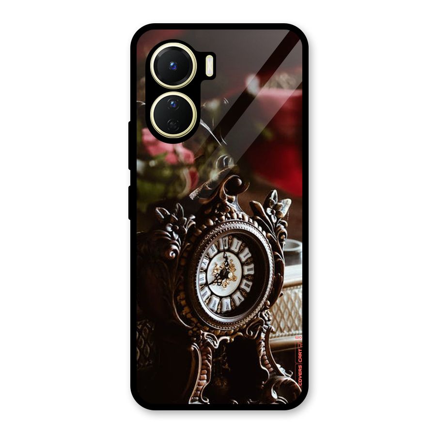 Ancient Clock Glass Back Case for Vivo Y56