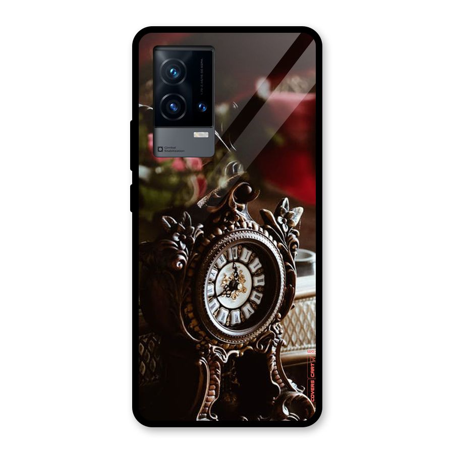Ancient Clock Glass Back Case for iQOO 9 5G