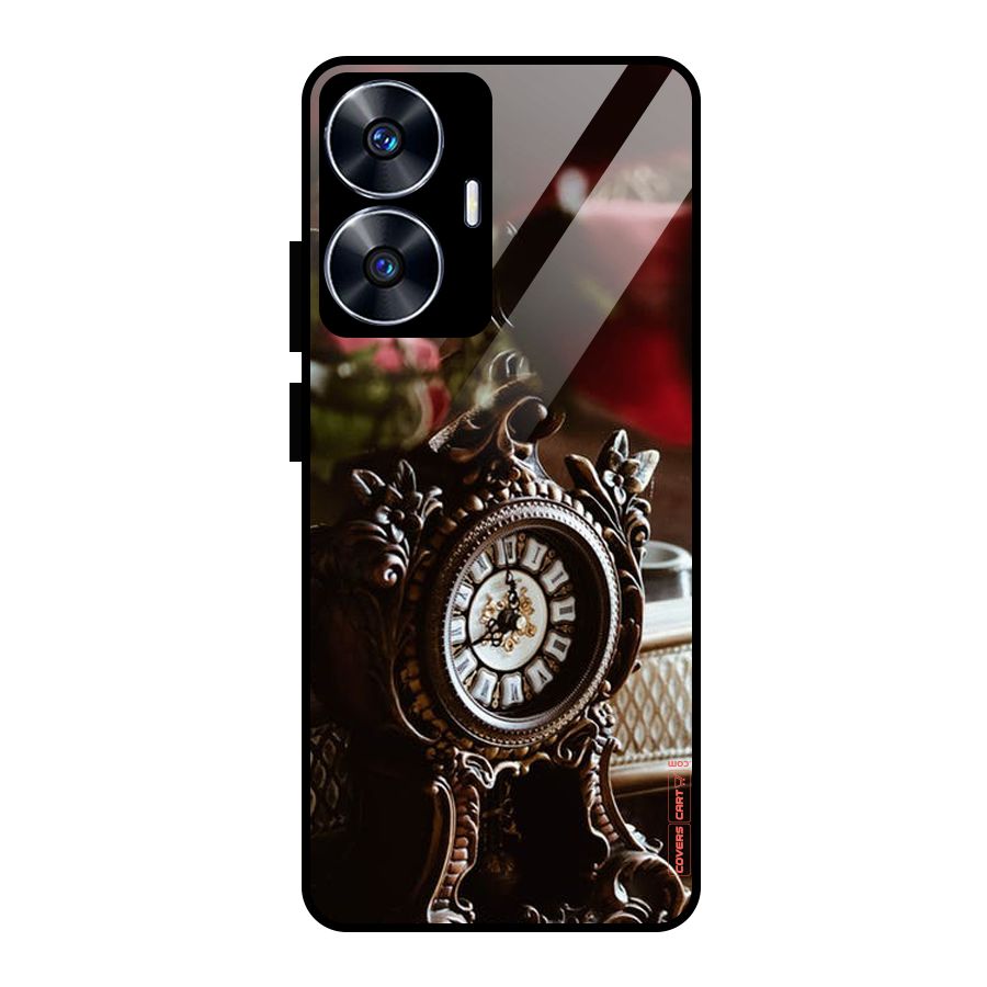 Ancient Clock Glass Back Case for realme C55