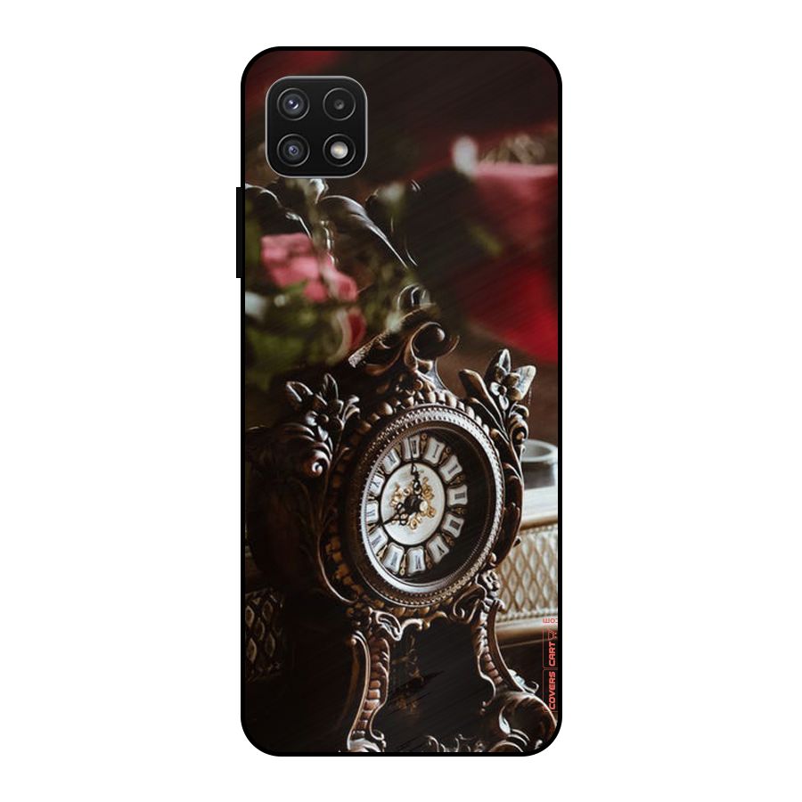 Ancient Clock Metal Back Case for Galaxy A22 5G
