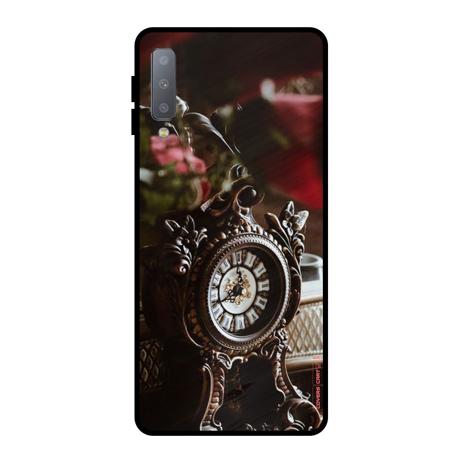 Ancient Clock Metal Back Case for Galaxy A7 (2018)
