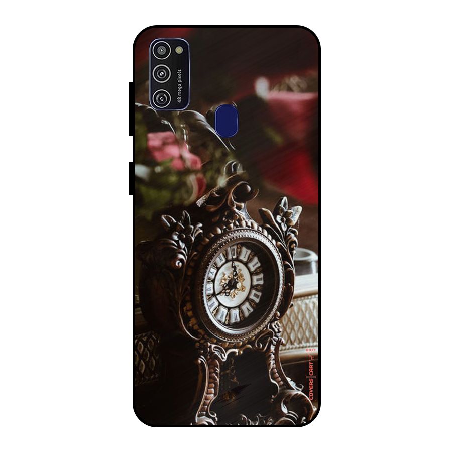 Ancient Clock Metal Back Case for Galaxy M21