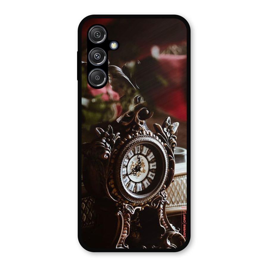 Ancient Clock Metal Back Case for Galaxy M34 5G