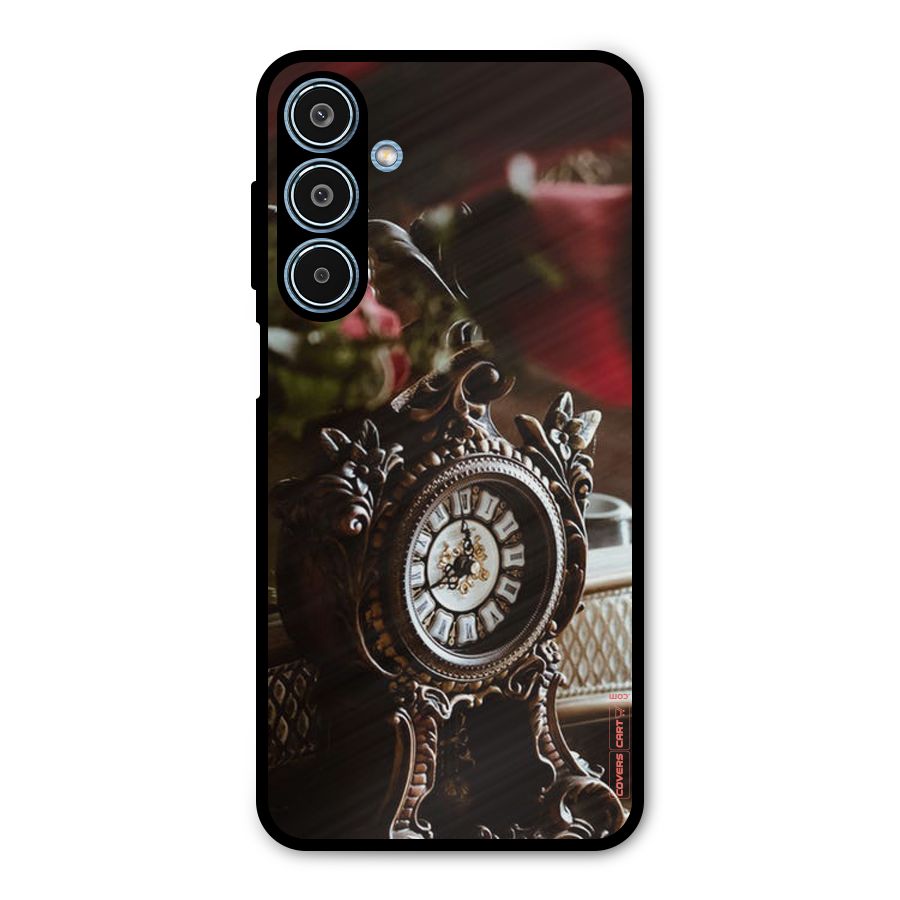 Ancient Clock Metal Back Case for Galaxy M35