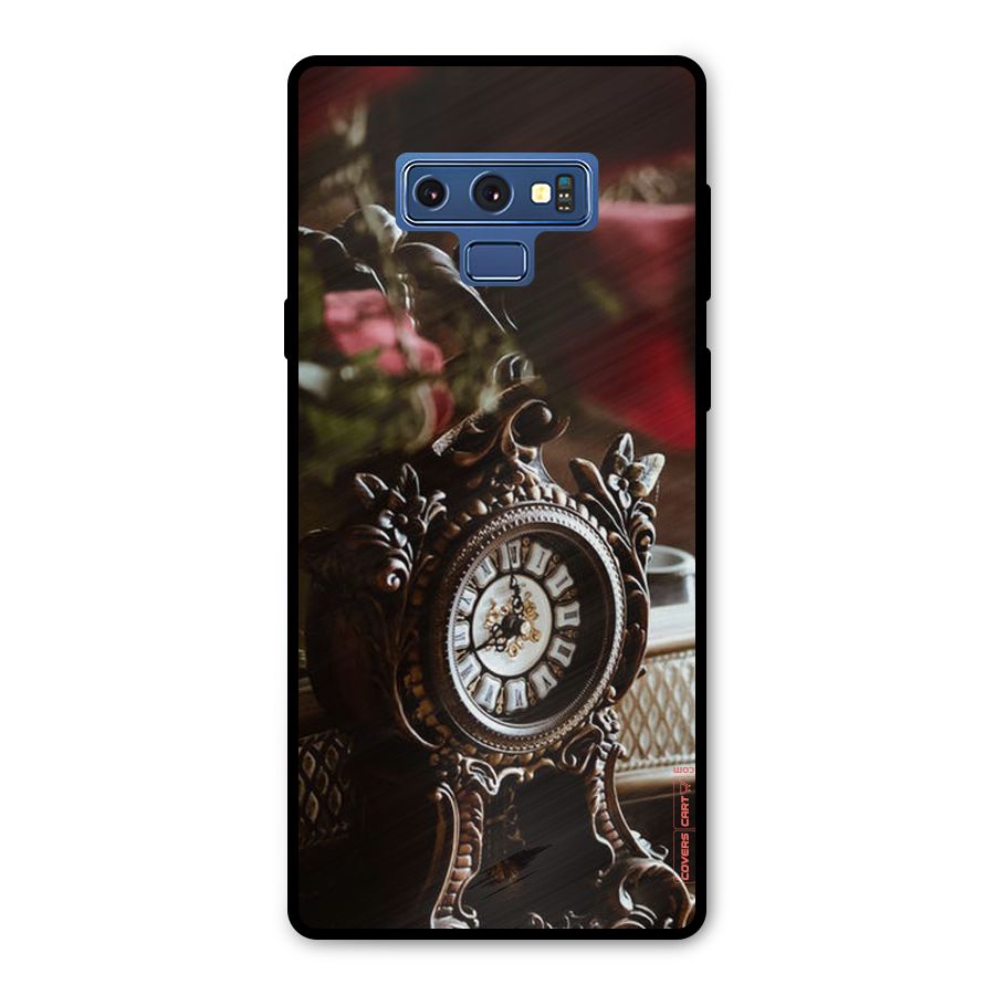 Ancient Clock Metal Back Case for Galaxy Note 9
