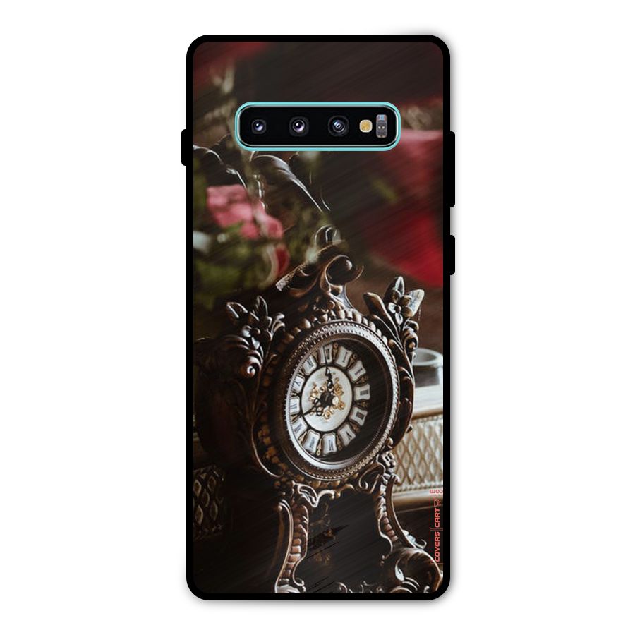 Ancient Clock Metal Back Case for Galaxy S10 Plus