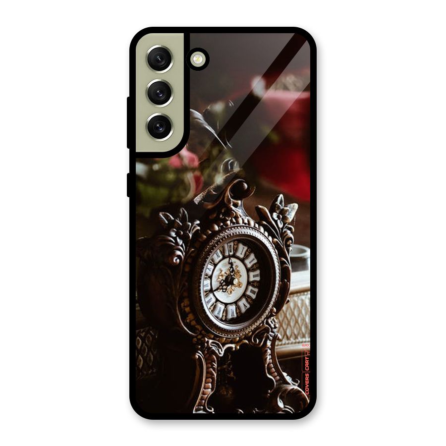 Ancient Clock Metal Back Case for Galaxy S21 FE 5G (2023)