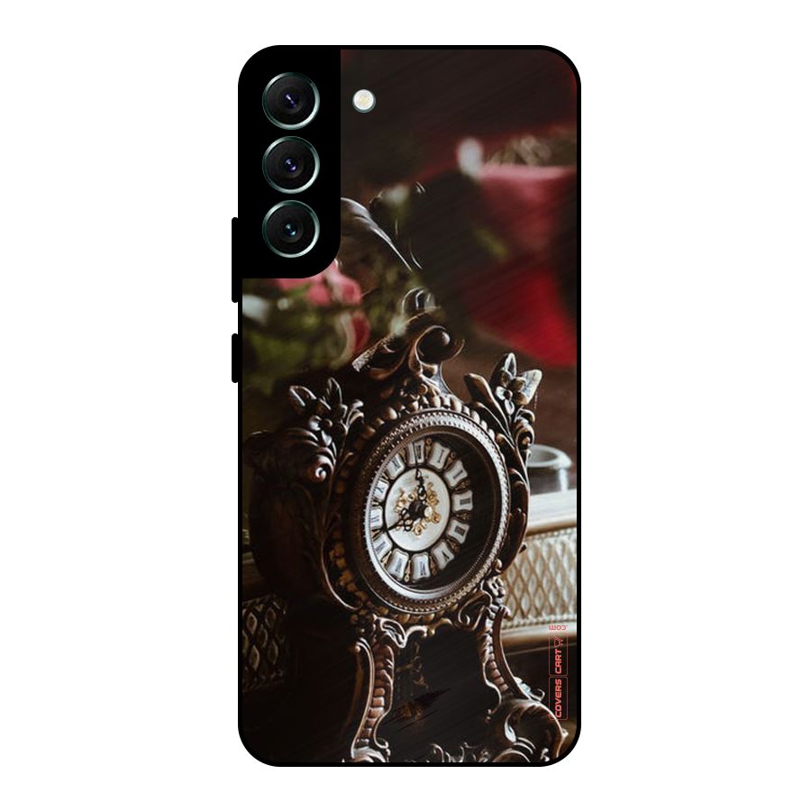 Ancient Clock Metal Back Case for Galaxy S22 Plus 5G