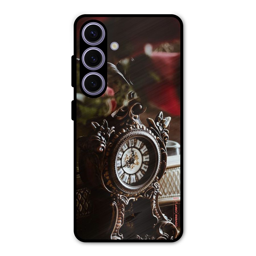 Ancient Clock Metal Back Case for Galaxy S24
