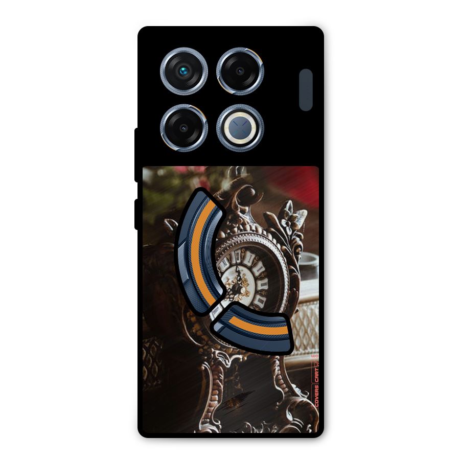 Ancient Clock Metal Back Case for Infinix GT 20 Pro