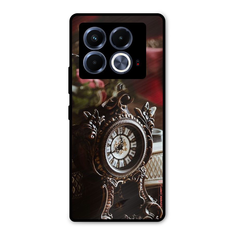 Ancient Clock Metal Back Case for Infinix Note 40 5G