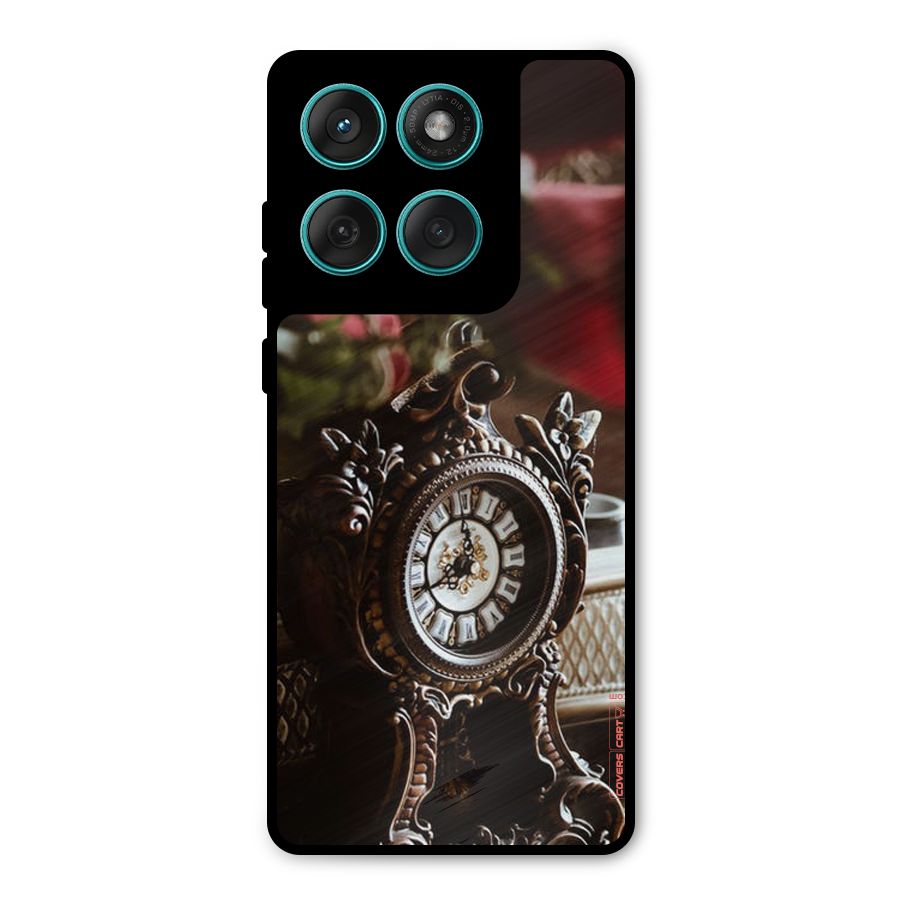 Ancient Clock Metal Back Case for Motorola Edge 60 Fusion