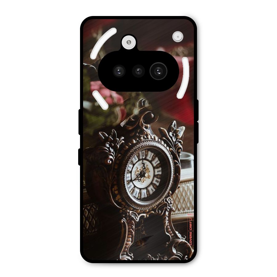Ancient Clock Metal Back Case for Nothing Phone 3a