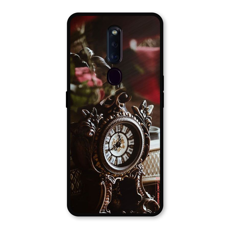Ancient Clock Metal Back Case for Oppo F11 Pro