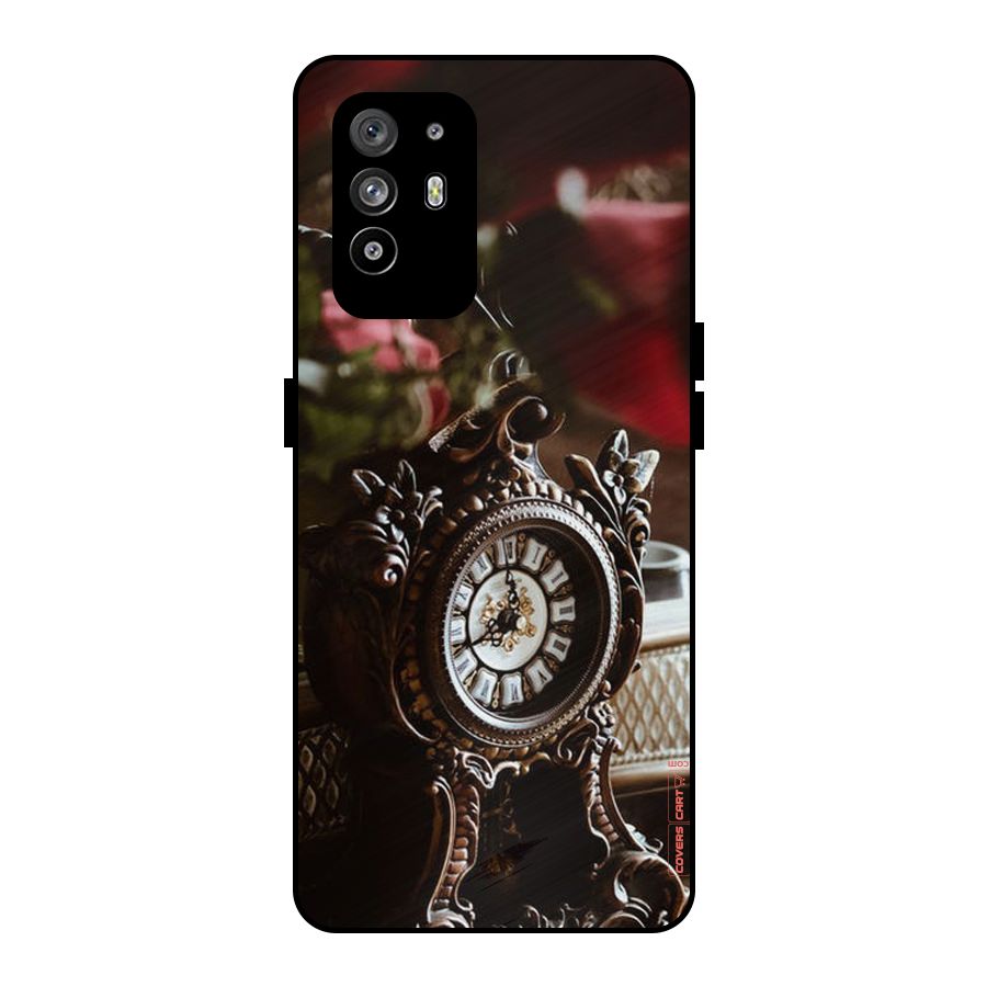 Ancient Clock Metal Back Case for Oppo F19 Pro Plus 5G