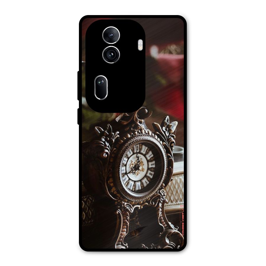 Ancient Clock Metal Back Case for Oppo Reno11 Pro 5G