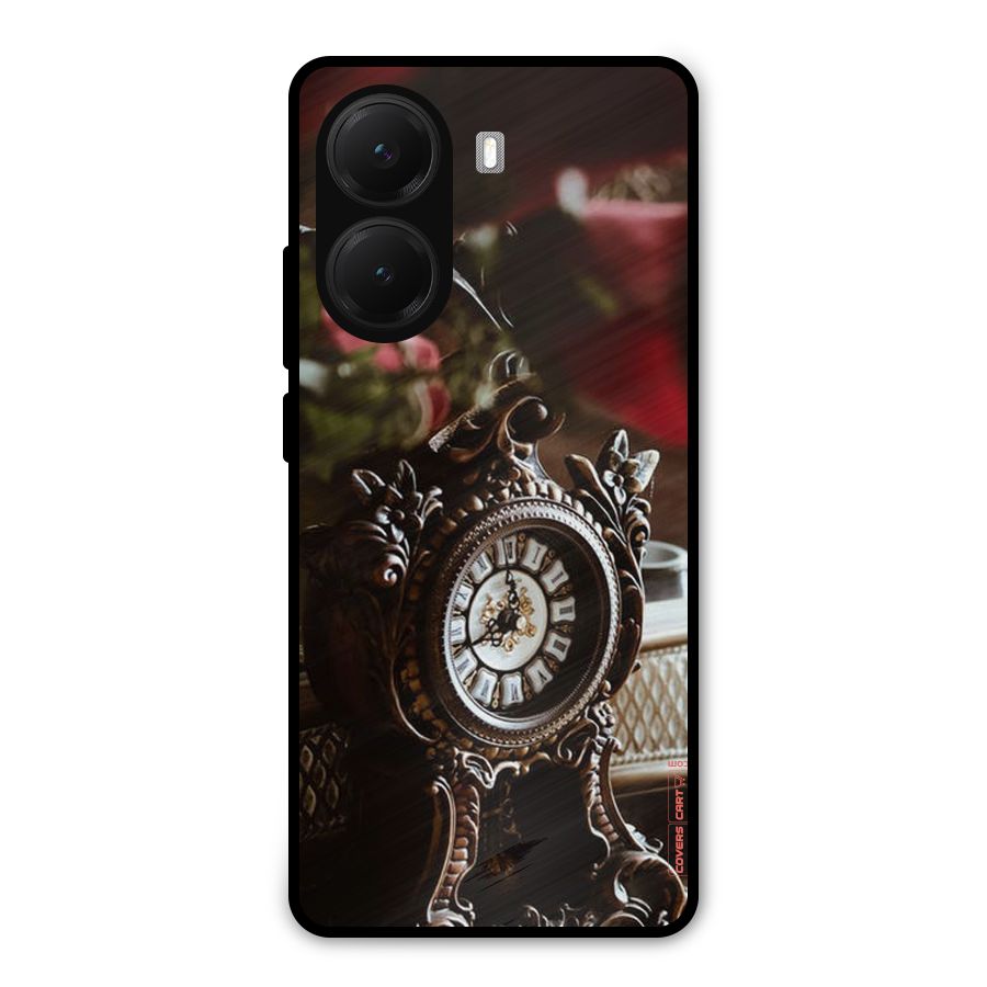 Ancient Clock Metal Back Case for Poco X7 Pro