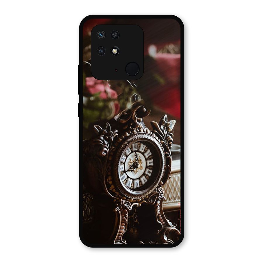 Ancient Clock Metal Back Case for Redmi 10